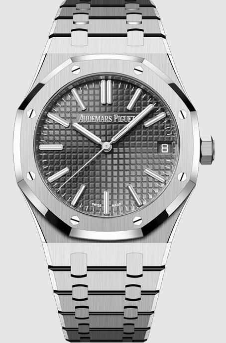 Review 2022 Audemars Piguet Royal Oak Self-Winding 41 Replica Watch 15510ST.OO.1320ST.05 - Click Image to Close